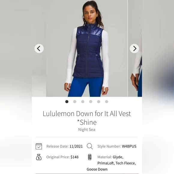 Down for it all vest in Shine Night Sea - Picture 2 of 13